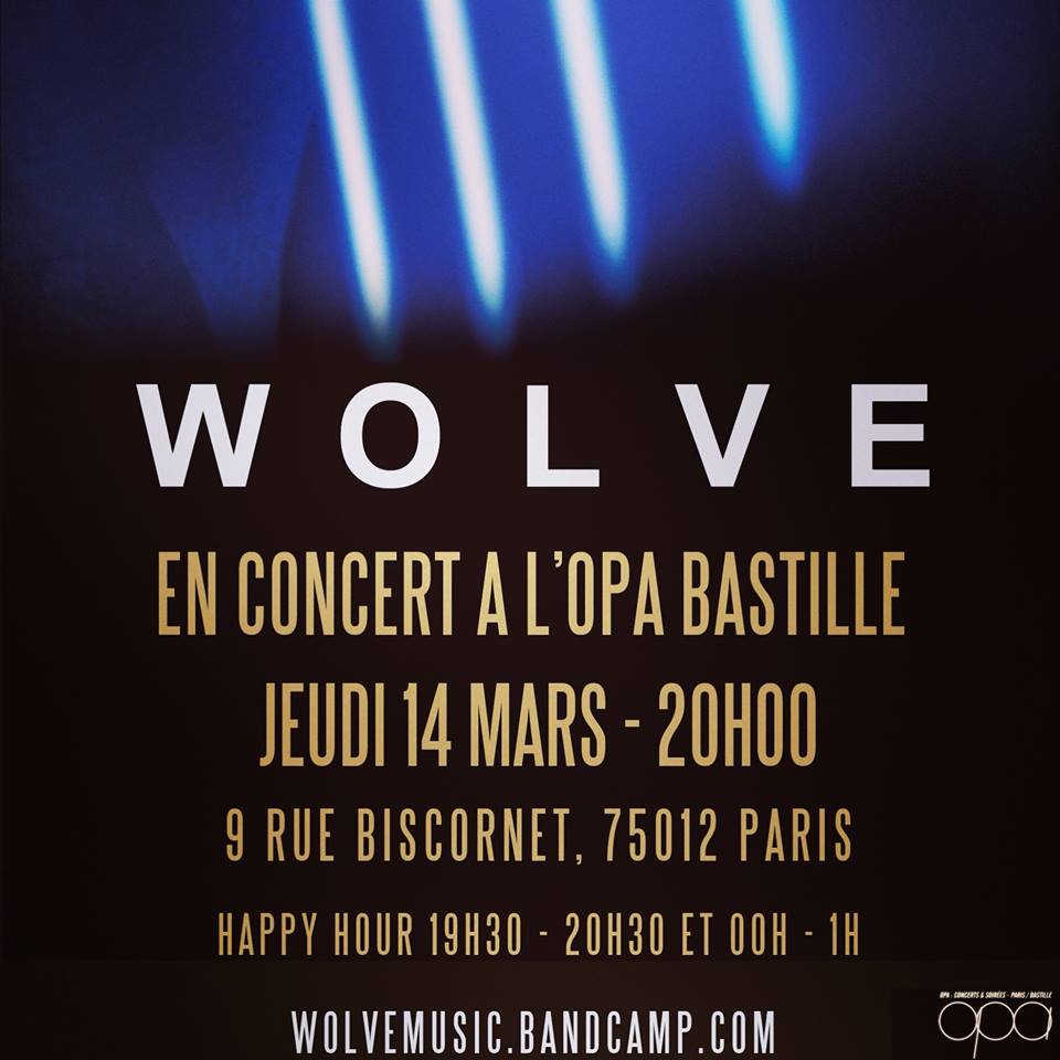 Wolve en concert le 13 mars