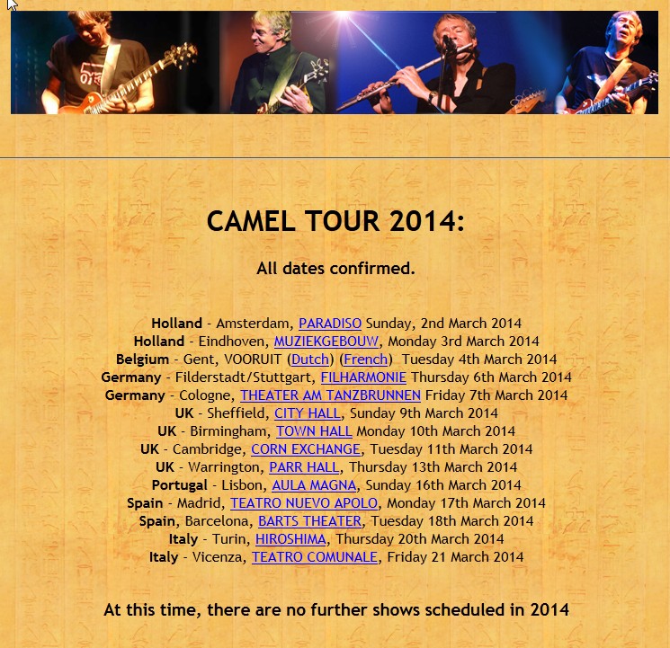 Tournée européenne de Camel