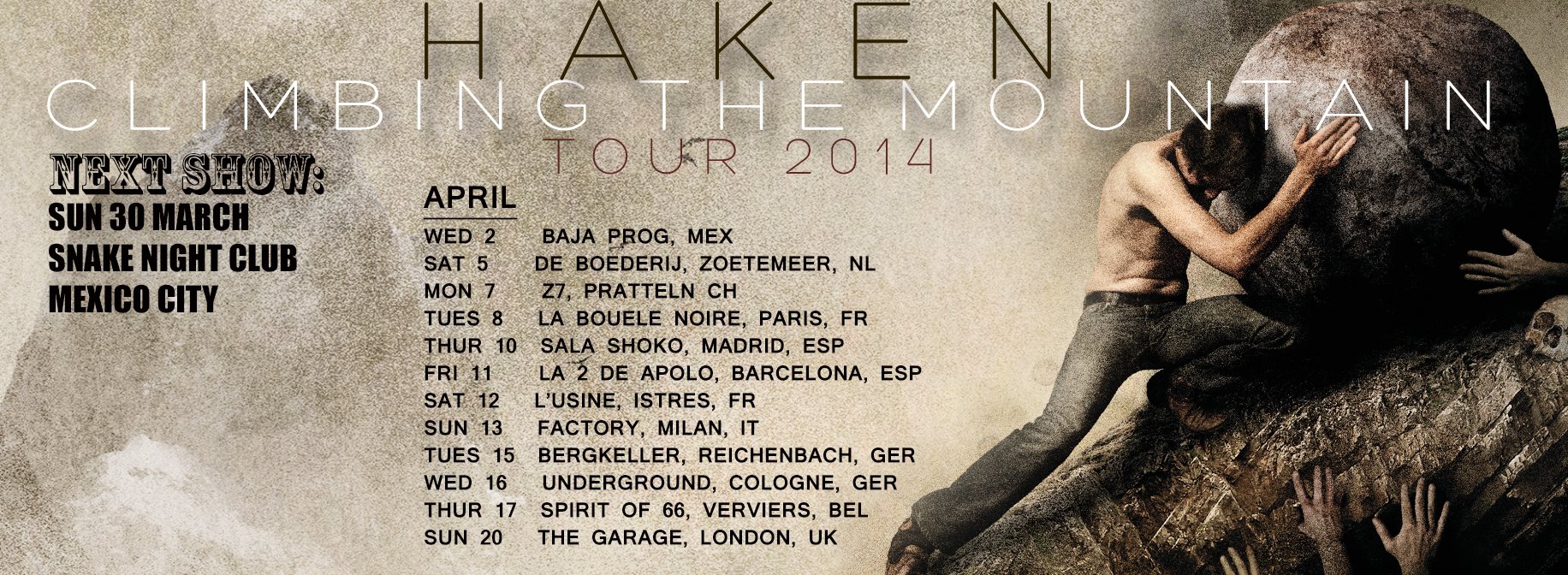 Haken en live en avril