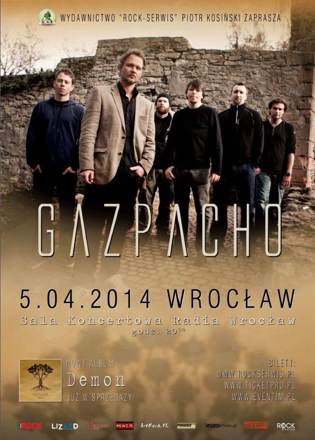 Gazpacho en concert le 5 avril