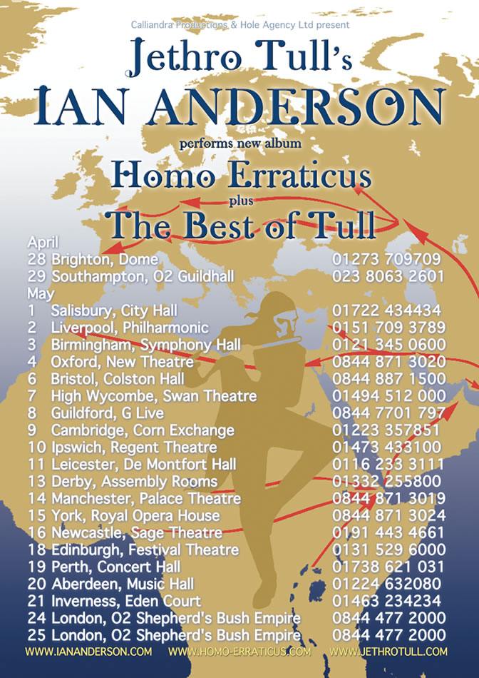 Album et tournée pour Ian Anderson