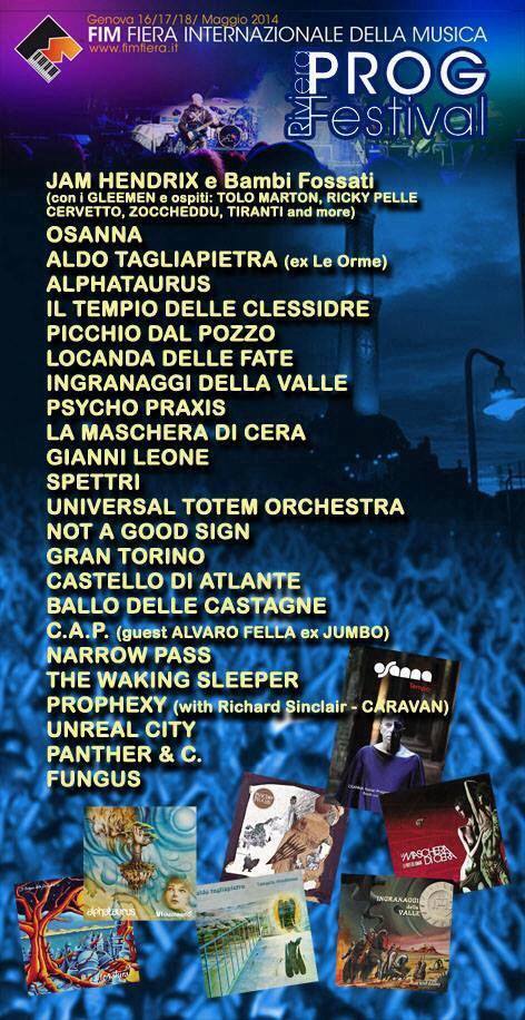 Prog Festival 2014 à Gènes