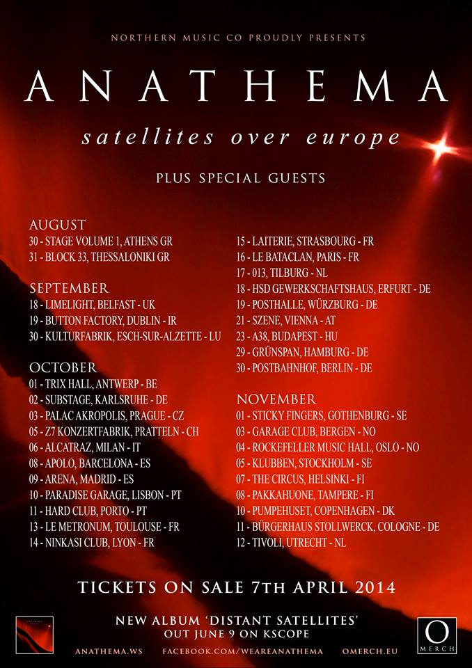 Anathema en tournée