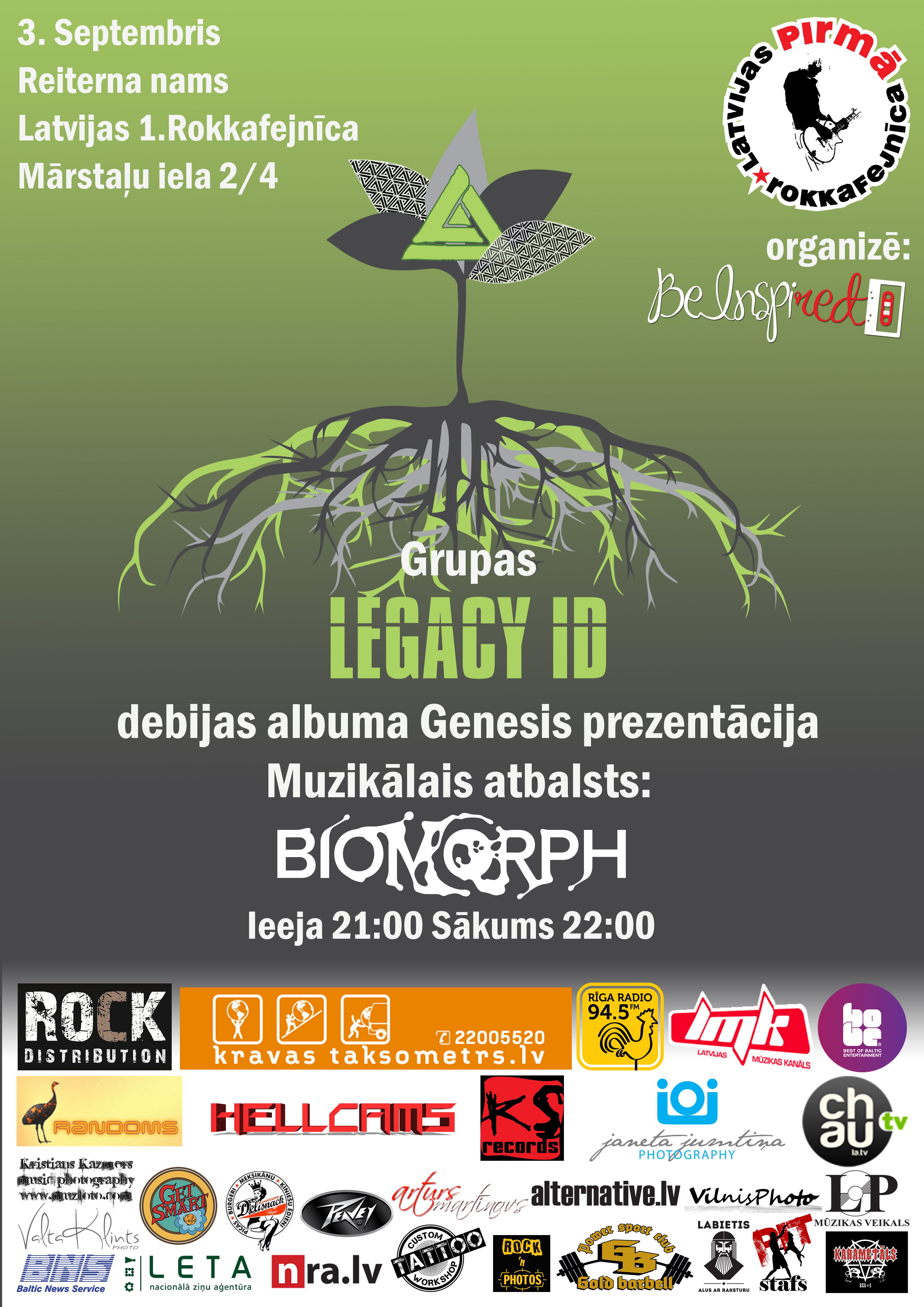 Release party de Genesis a Riga le 3 septembre