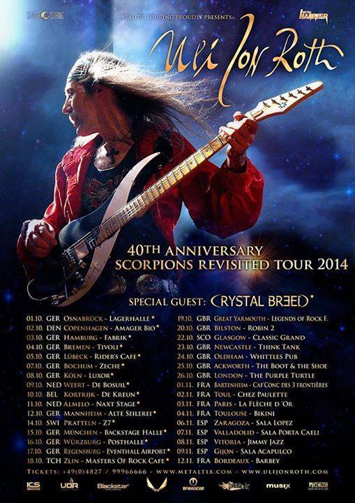 Crystal Breed en tournée avec Uli Jon Roth