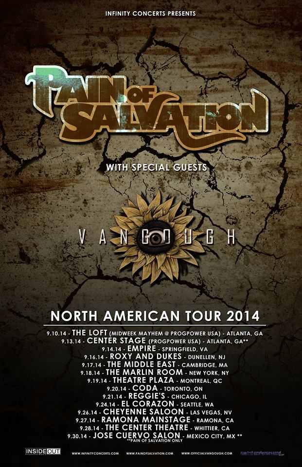 Tournée US de Pain of Salvation
