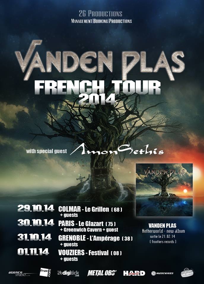 AmonSethis et Vanden Plas au Grillen demain