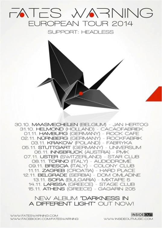 Fates Warning European Tour 2014