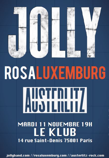 Jolly et Rosa Luxemburg au Klub ce soir
