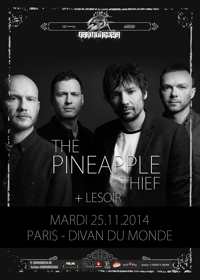 The Pineapple Thief au Divan du Monde le 25