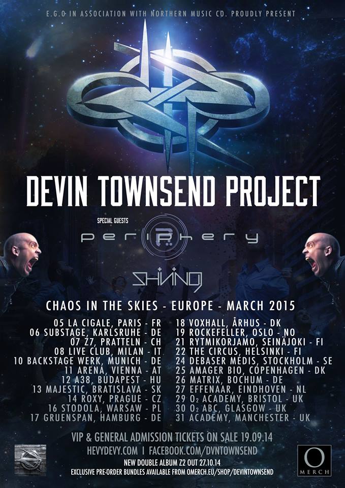 Tournée de Devin Townsend