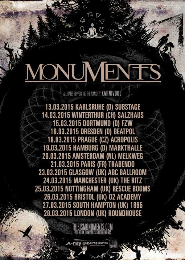 Karnivool et Monuments en tournée