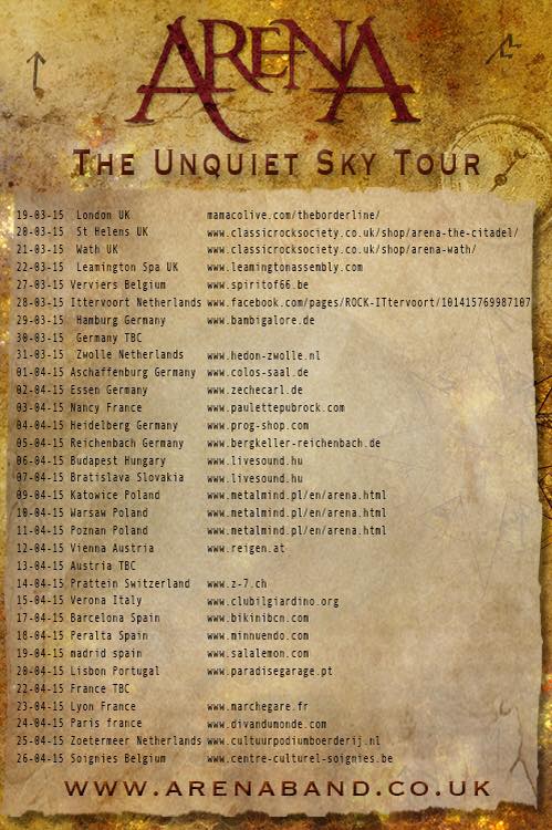 The Unquiet Sky Tour