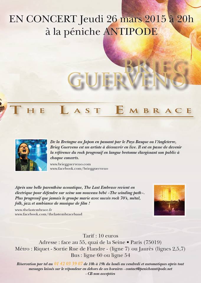 The Last Embrace et Brieg Guerveno en live