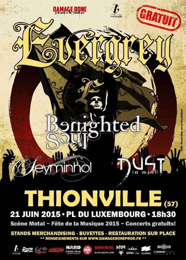 Evergrey à Thionville le 21