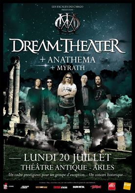 Dream Theater et Anathema le 20 juillet