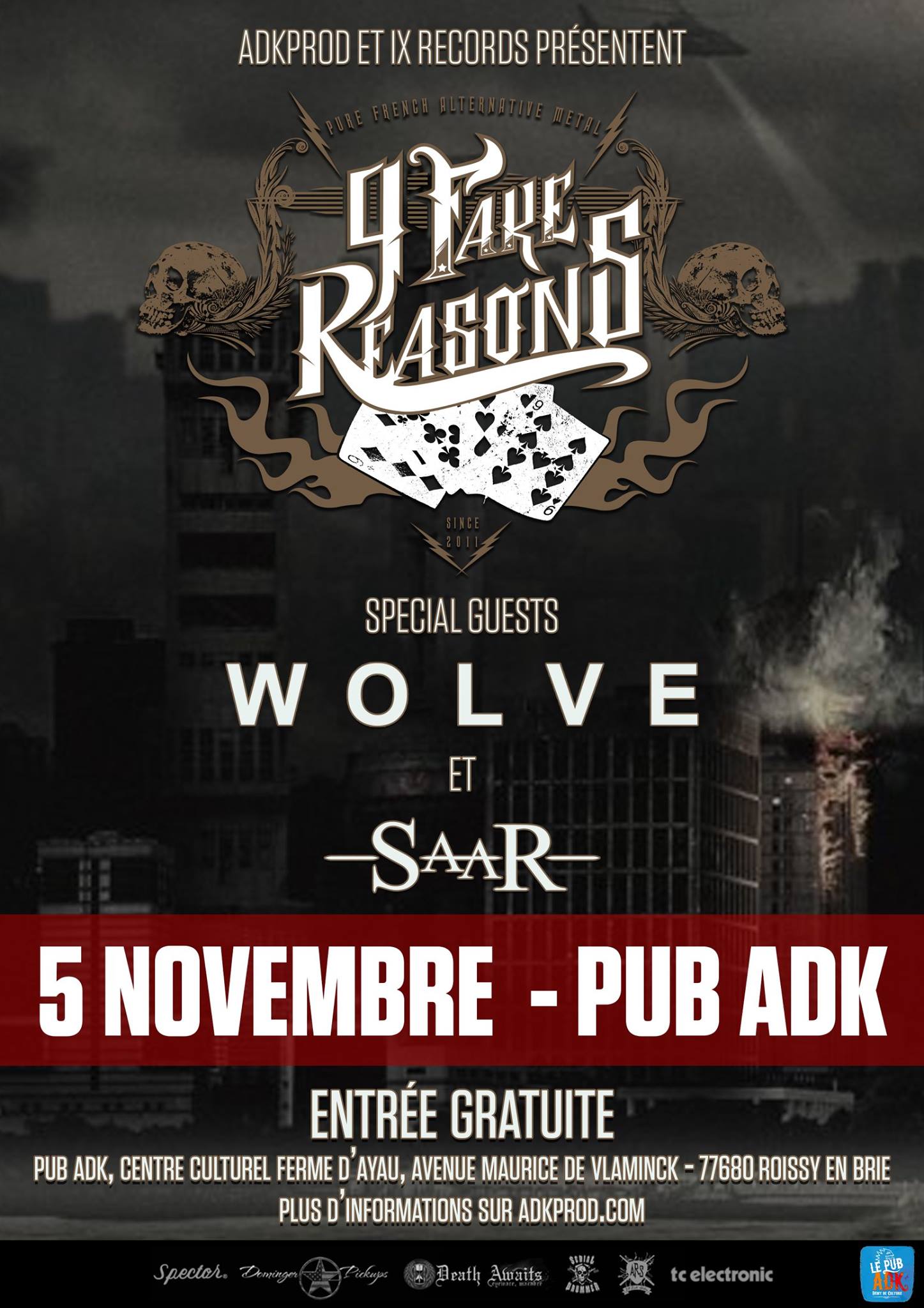 Wolve en concert le 5 novembre