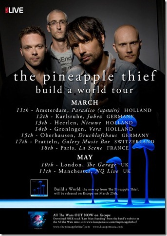 Des nouvelles dates pour The Pineapple Thief