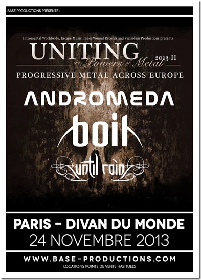 Andromeda en concert au Divan du Monde