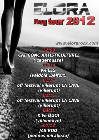 Voici l'affiche de la tournée de Elora