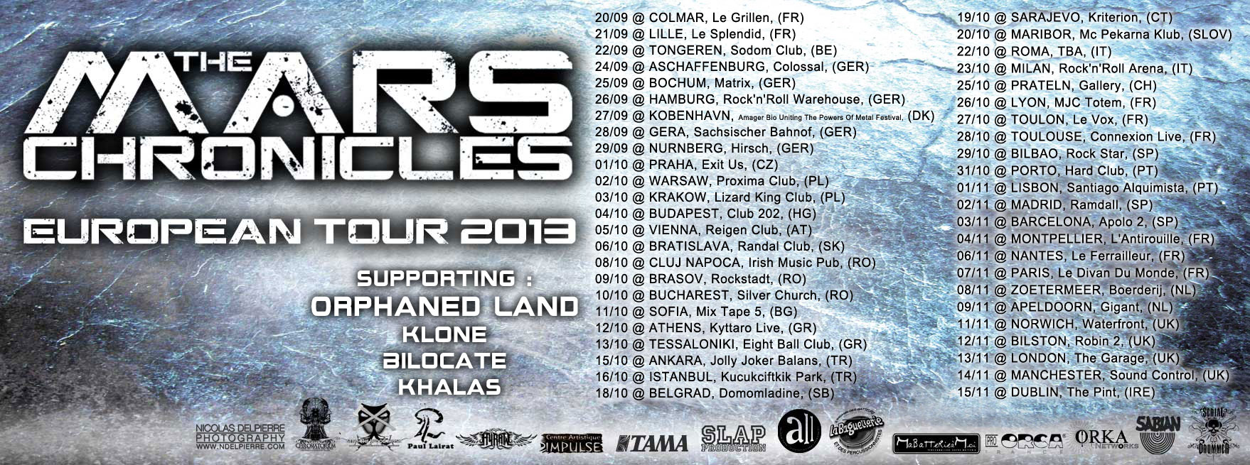Tournée de The Mars Chronicles