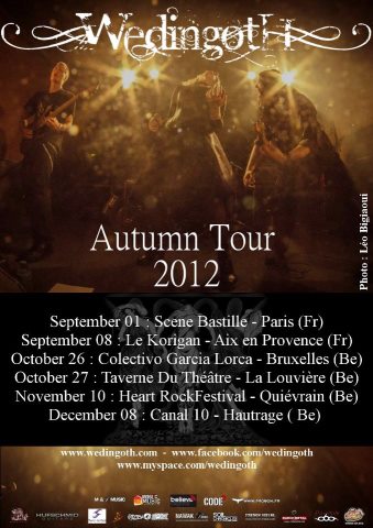 Wedingoth en concert en France en septembre