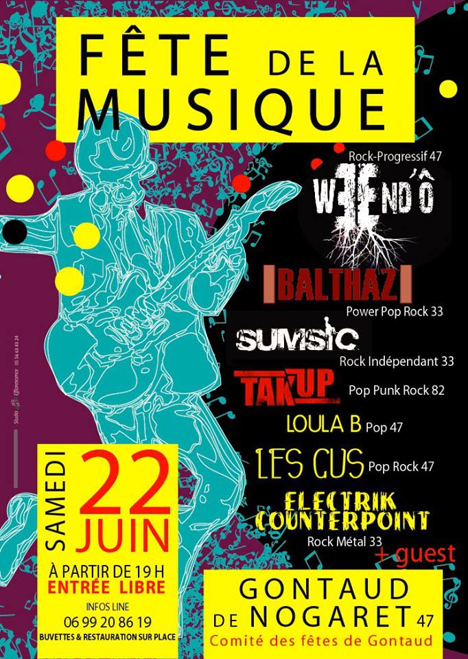 Weend'ô à la fête de la musique de Gontaud de Nogaret