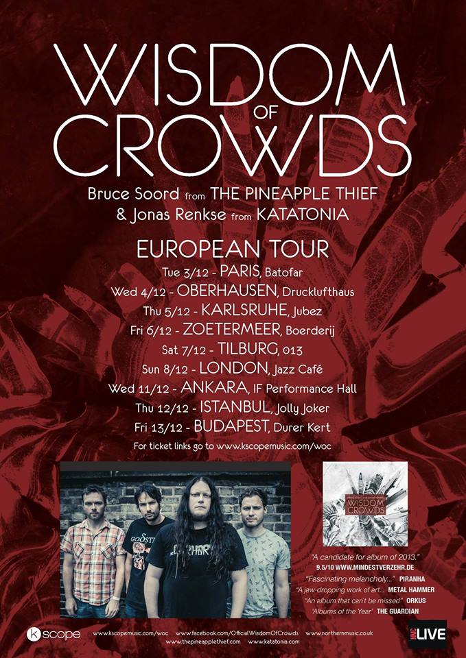 Wisdom of Crowds ce soir à Karlsruhe
