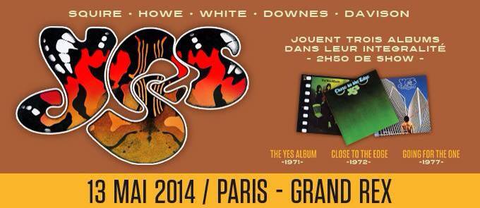 Yes au Grand Rex à Paris le 13 mai 2014