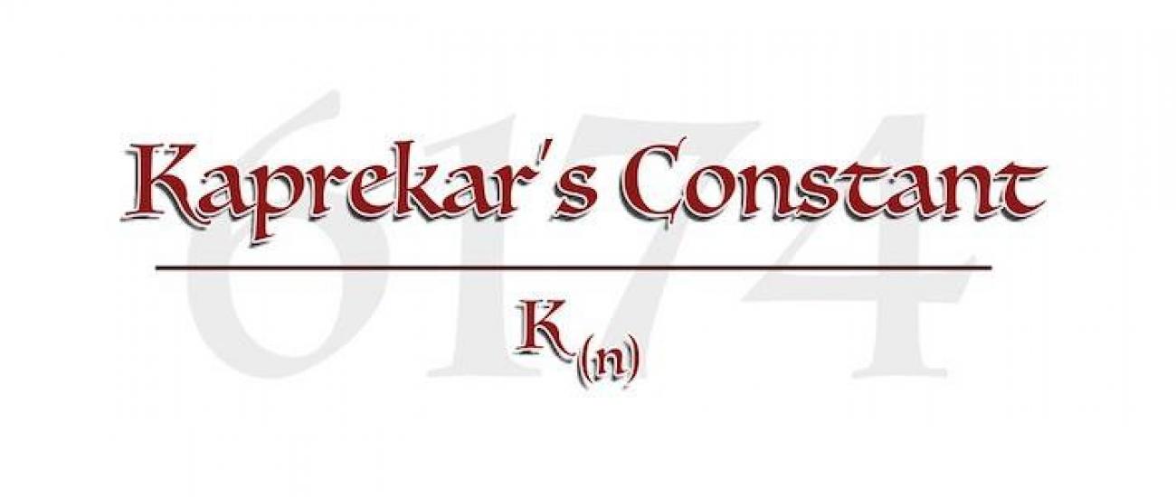 Kaprekar's Constant 