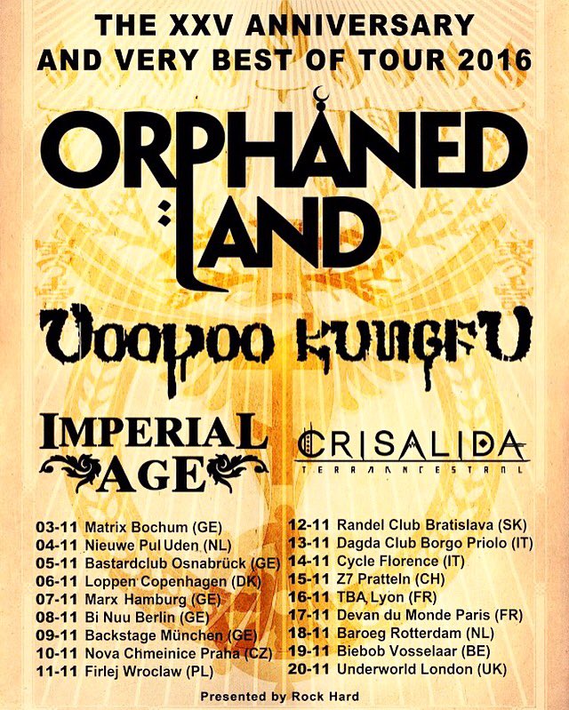 Orphaned Land en tournée