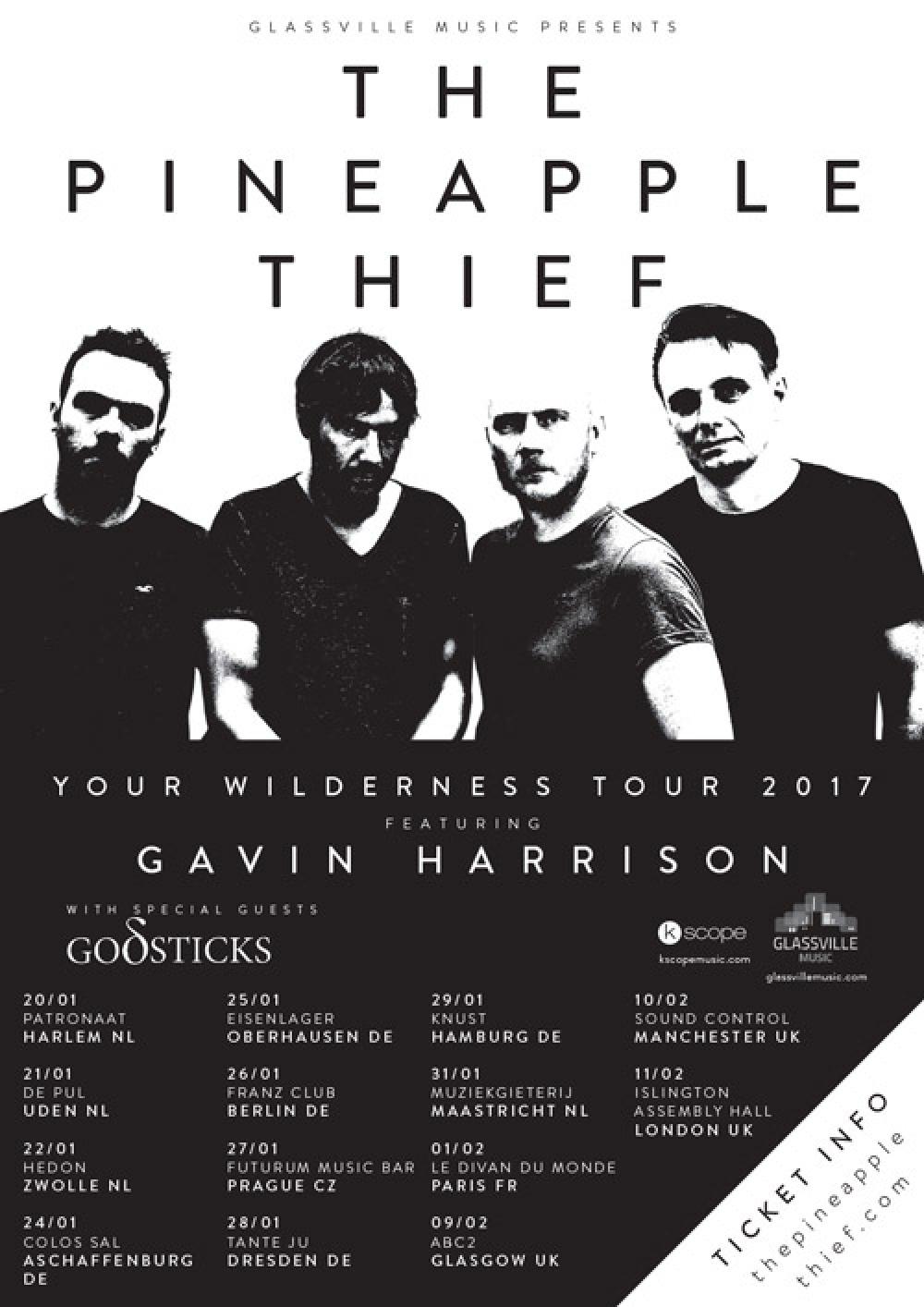 The Pineapple Thief en tournée avec Gavin