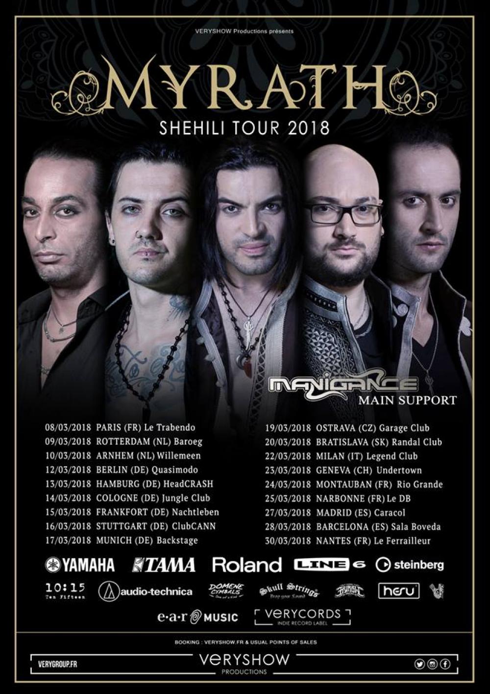 Myrath en tournée