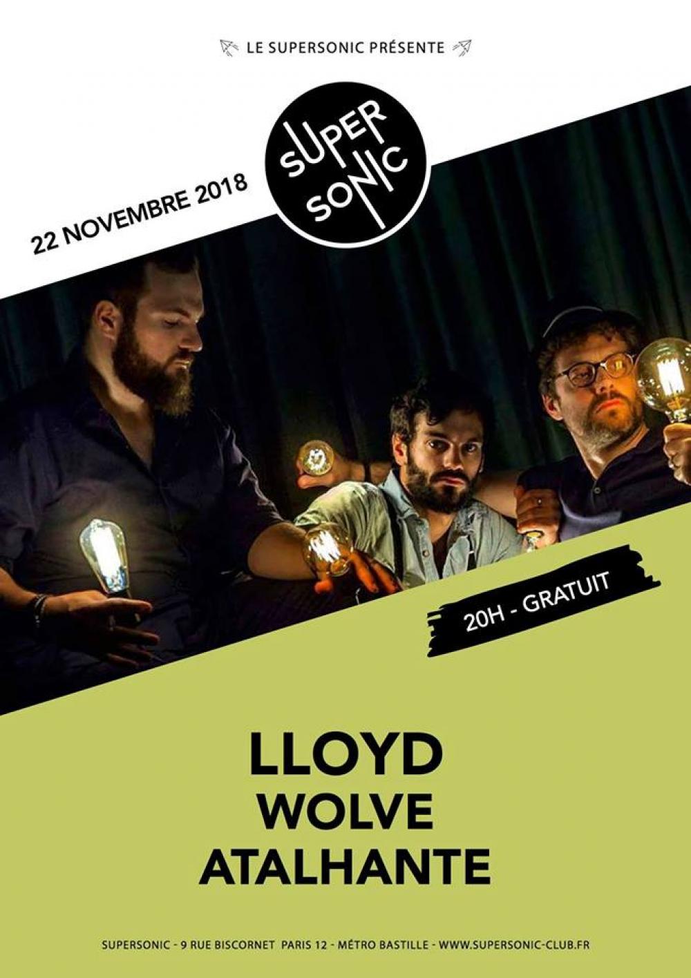 LLOYD et Wolve au Supersonic ce soir