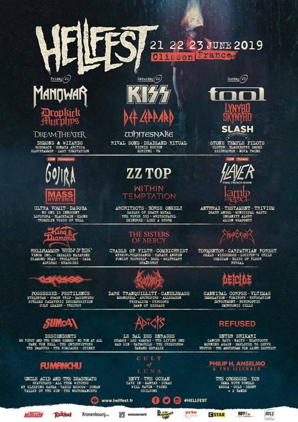 L'affiche du Hellfest 2019